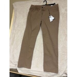 Kenneth Cole Golf Mens 36x32 Walnut Brown Performance Stretch Pants Trousers NEW